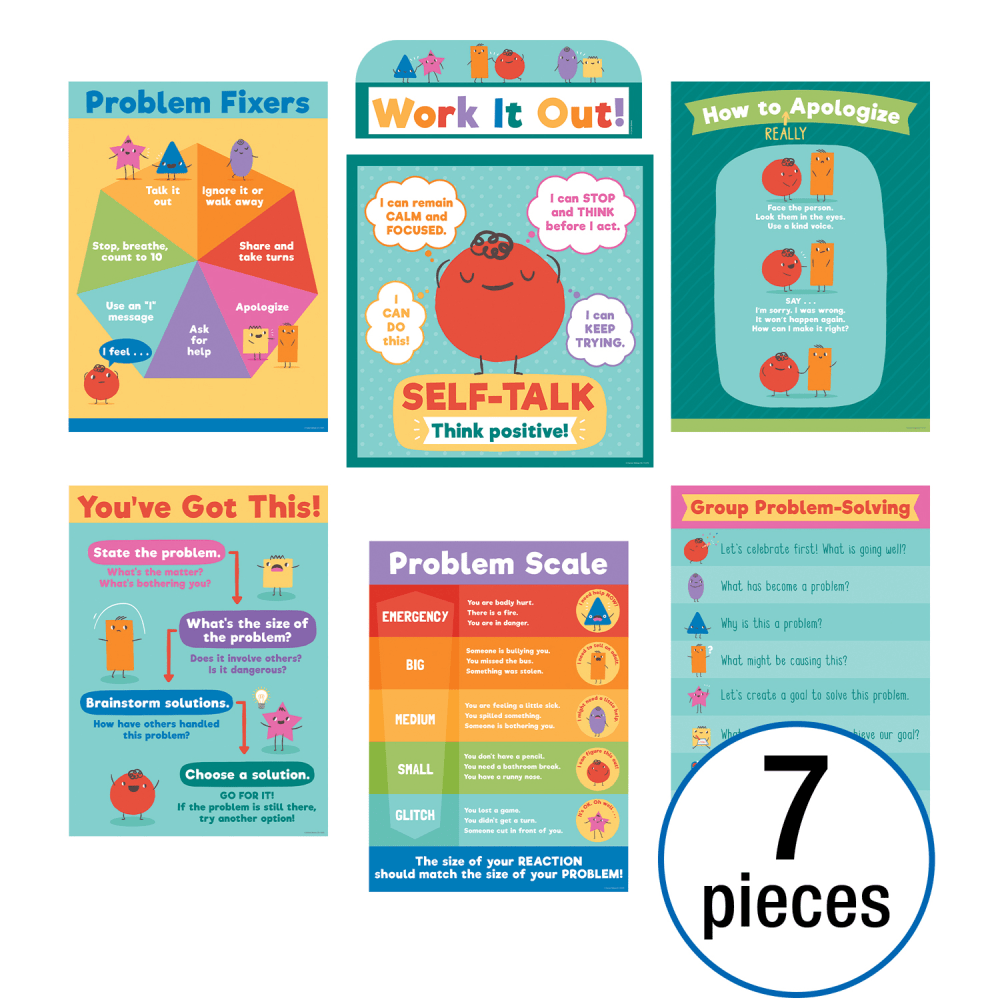 Carson-Dellosa Education Social Problem-Solving 7-Piece Bulletin Board Set