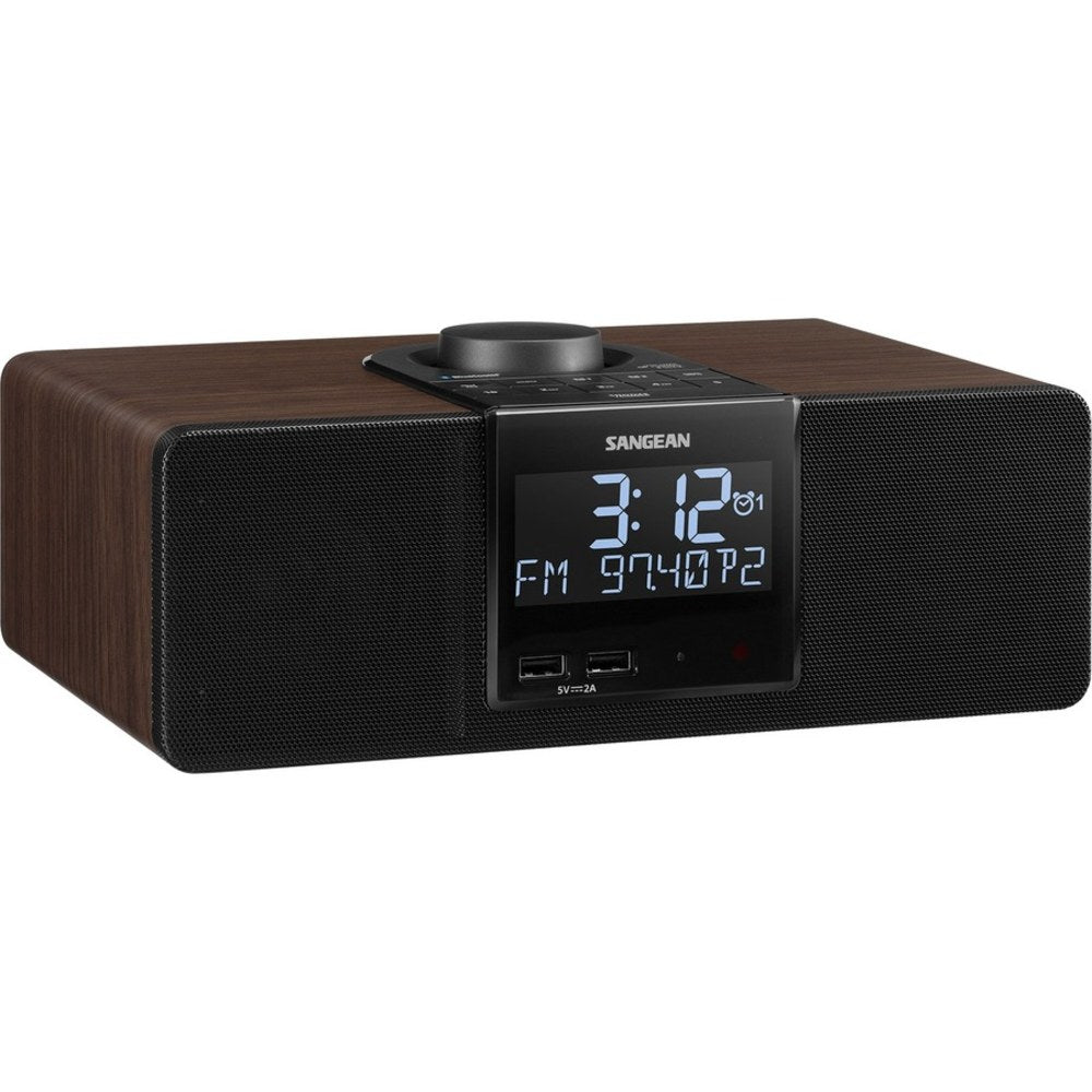 Sangean RCR-40 Clock Radio - 3.50 W RMS - 2 x Alarm - AM, FM, MW - USB