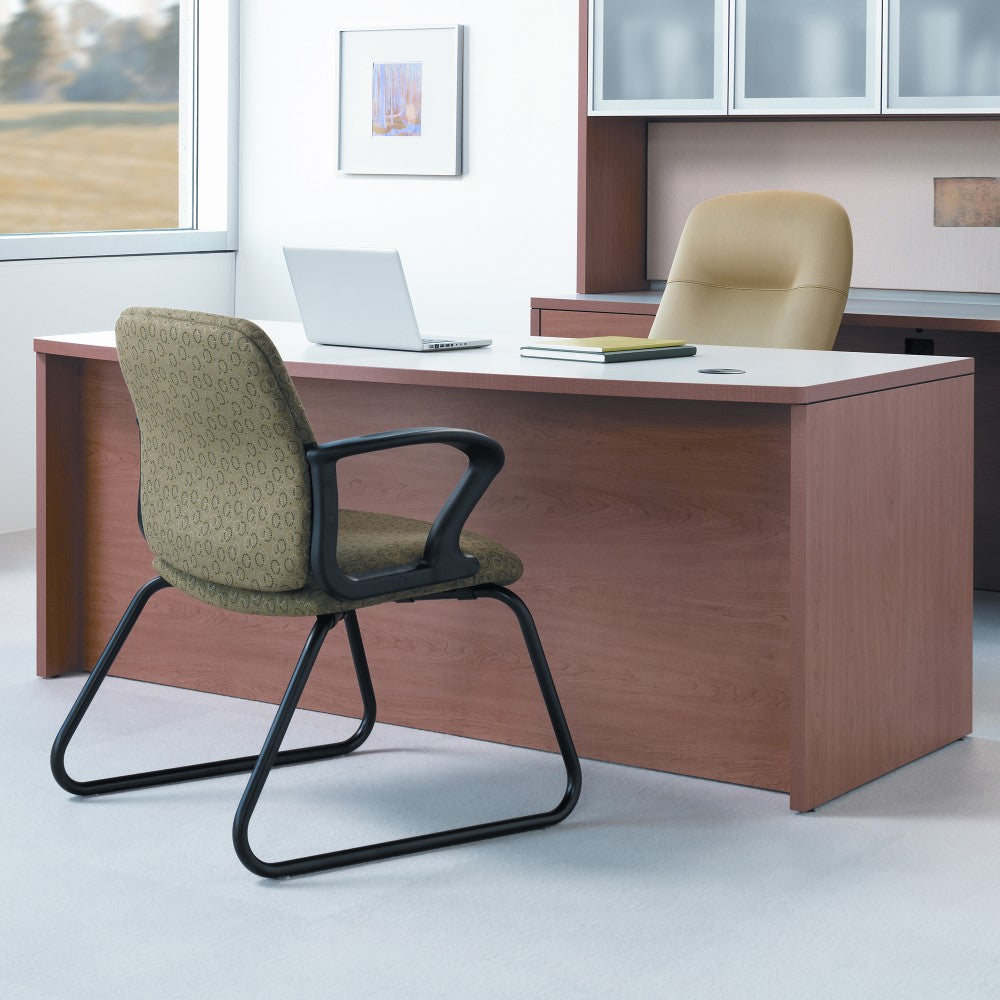 HON 10500 72inW Double-Pedestal Computer Desk, Harvest Cherry