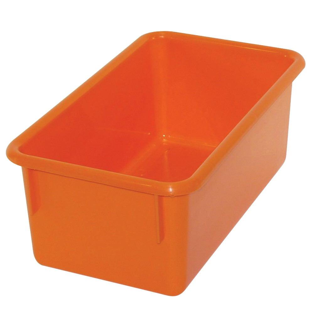 Romanoff Stowaway Trays, 5-1/4inH x 7-3/4inW x 13-1/4inD, Orange, Pack Of 3 Trays