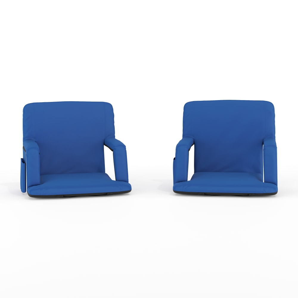 Flash Furniture Stadium Chairs, Blue, Pack Of 2 Chairs