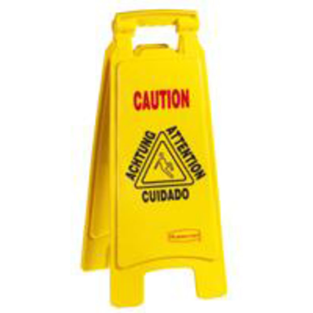 Rubbermaid Multilingual Wet Floor Sign