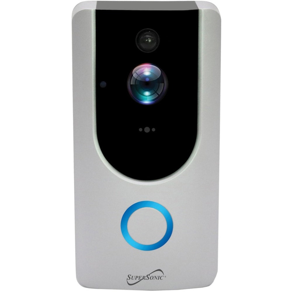 Supersonic Smart WiFi Doorbell Camera with Smart Motion Security System - Wireless - Wireless LAN - Black