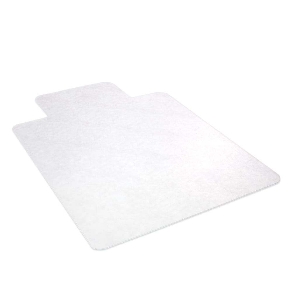 Deflecto Earth Source Chair Mat For Hard Floors, Wide Lip, 45in x 53in With Lip, Clear