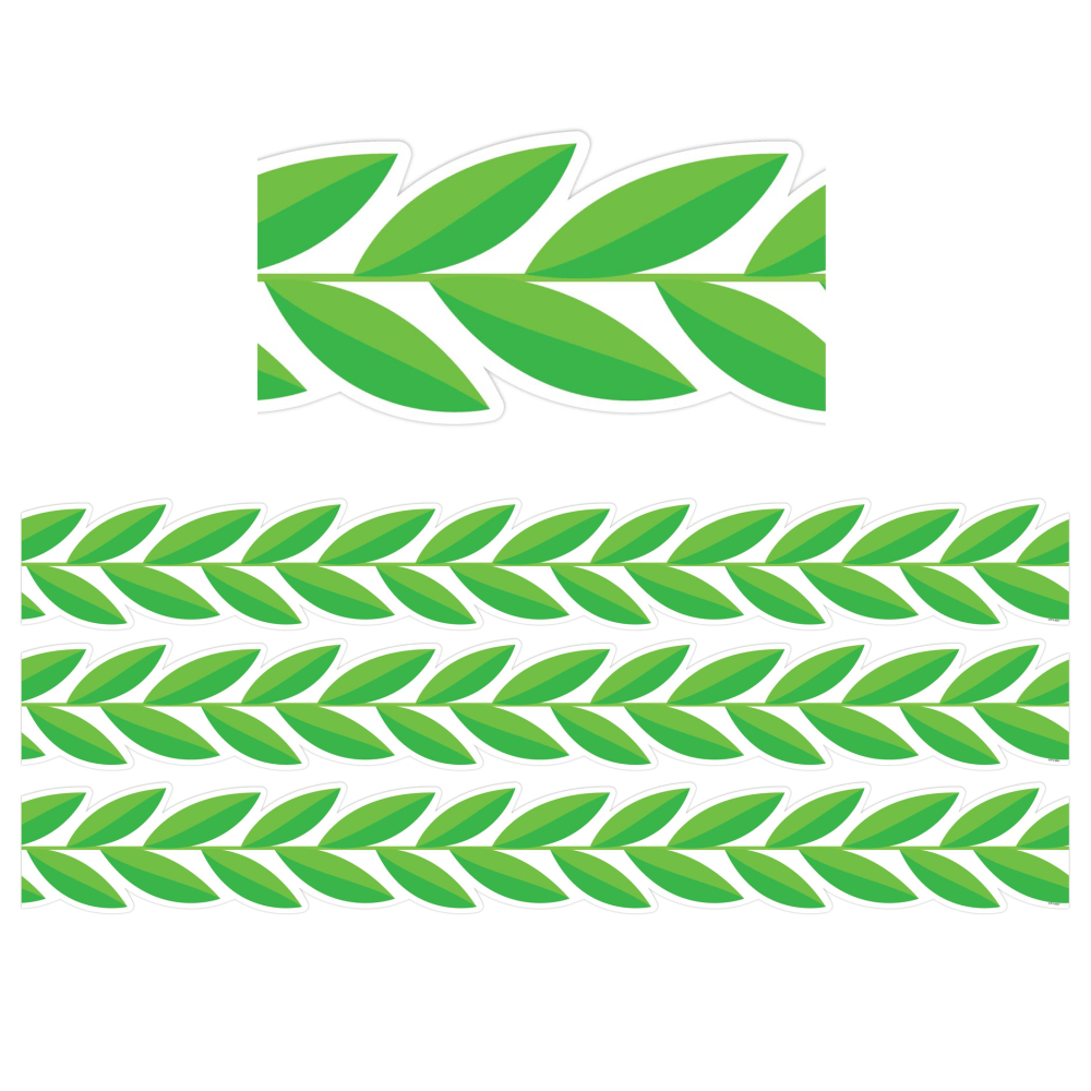 Creative Teaching Press EZ Borders, Leaf Garland, 48' Per Pack, Set Of 3 Packs