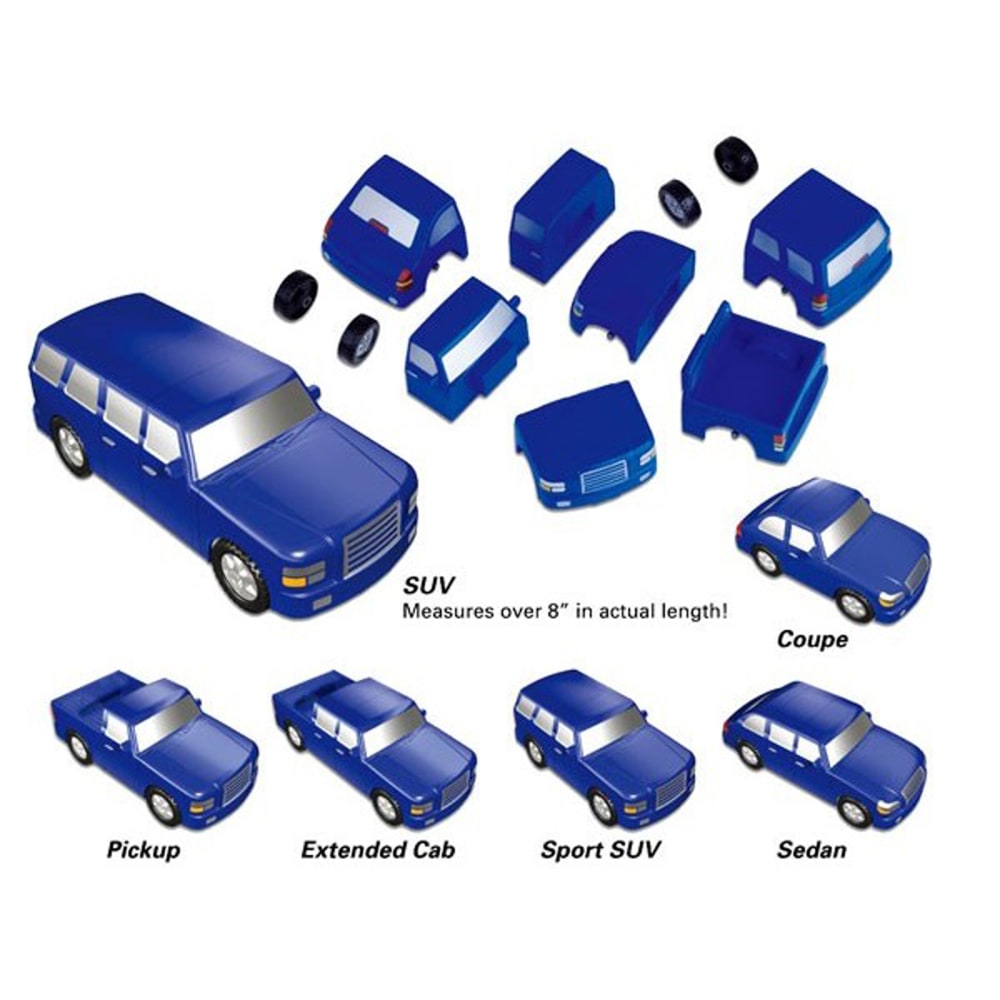 Popular Playthings Build-A-Car, Blue