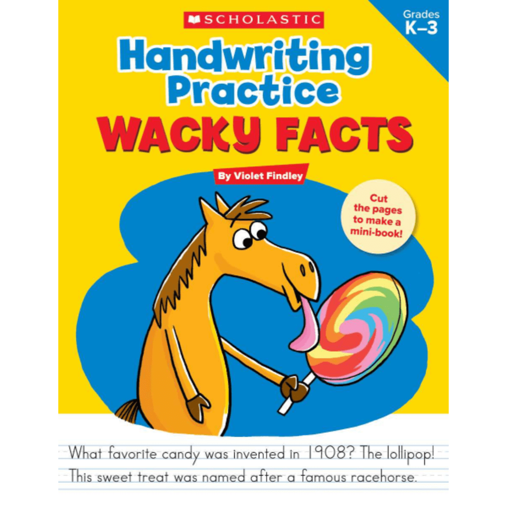 Scholastic Teacher Resources Handwriting Practice: Wacky Facts Activity Sheets, Kindergarten To 3rd Grade