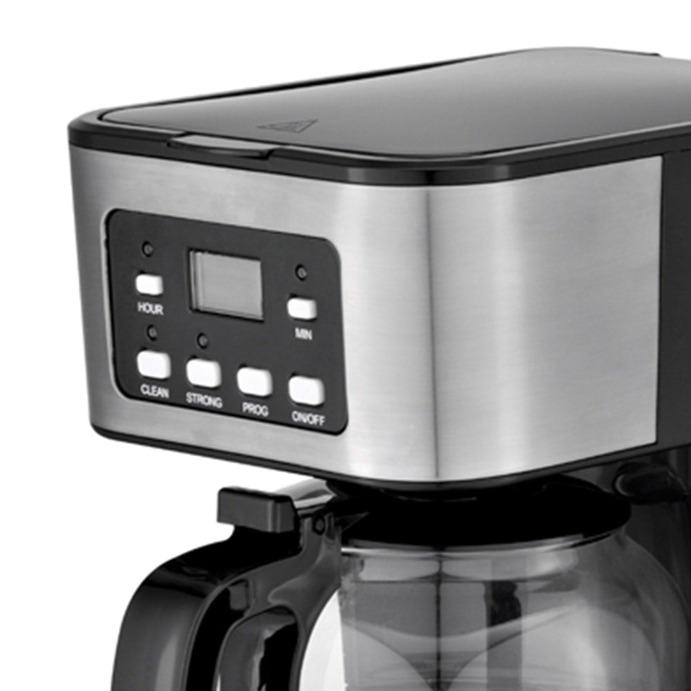 Brentwood 12-Cup Programmable Digital Coffee Maker, Black