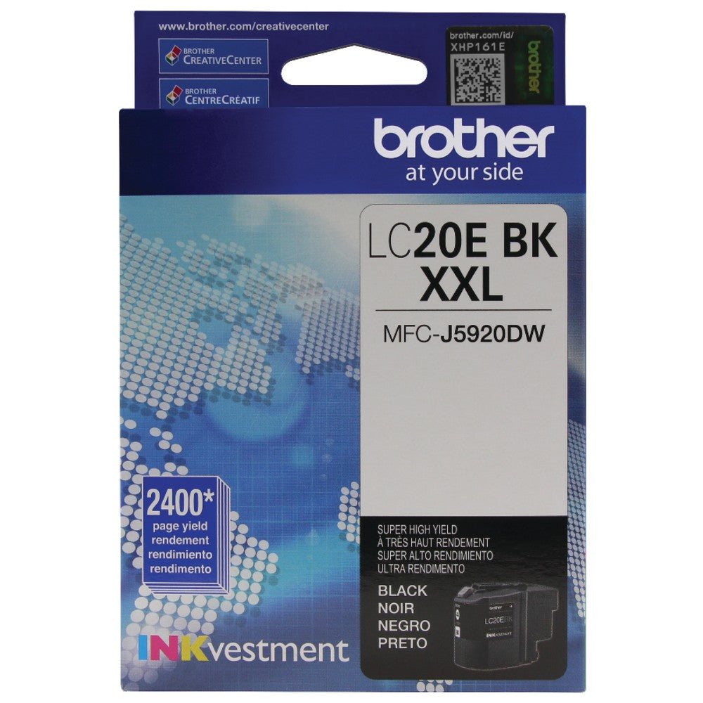 Brother LC20 Black Extra-High-Yield Ink Cartridge, LC20EBK