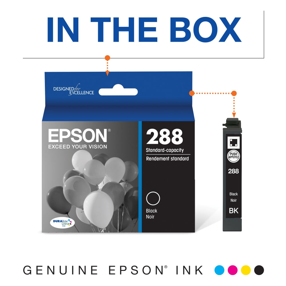 Epson 288 DuraBrite Ultra Black Ink Cartridge T288120-S