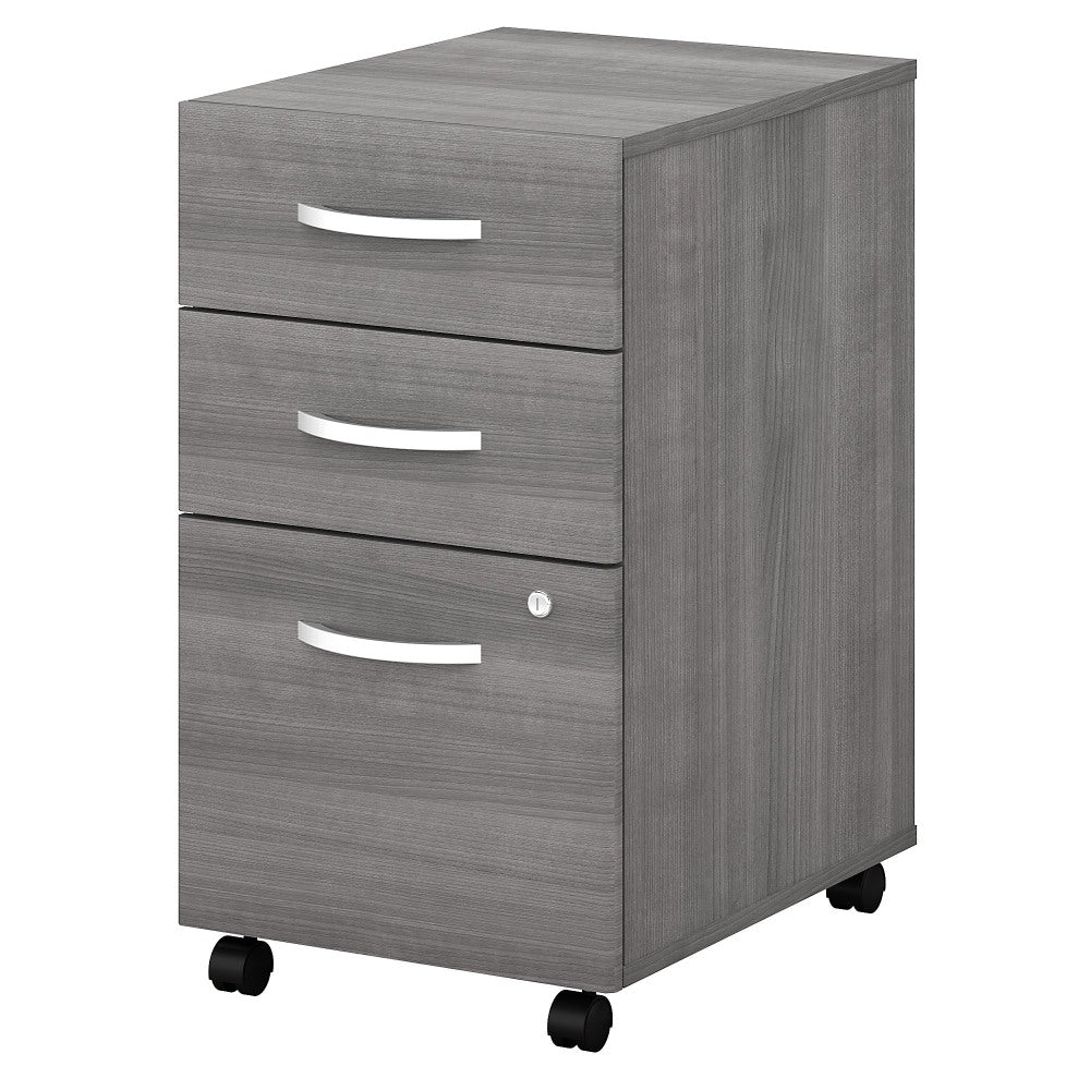 Bush Business Furniture Studio C 20-1/6inD Vertical 3-Drawer Mobile File Cabinet, Platinum Gray, Delivery