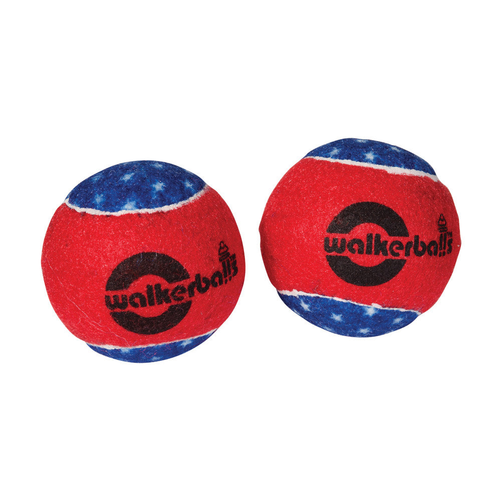 Walkerballs Walker Tennis Ball Glides, Patriotic, Pack Of 2