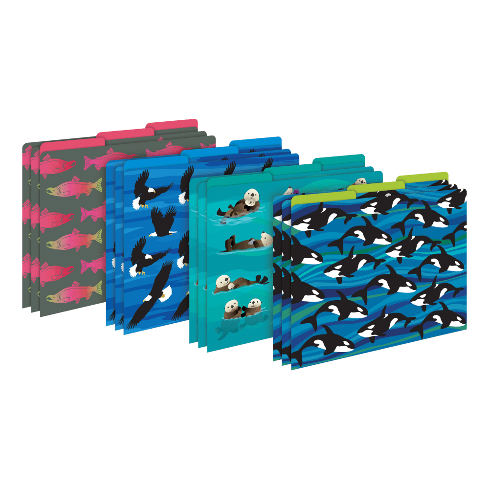 Barker Creek Get Organized Kit, Letter Size, Sea & Sky Whales