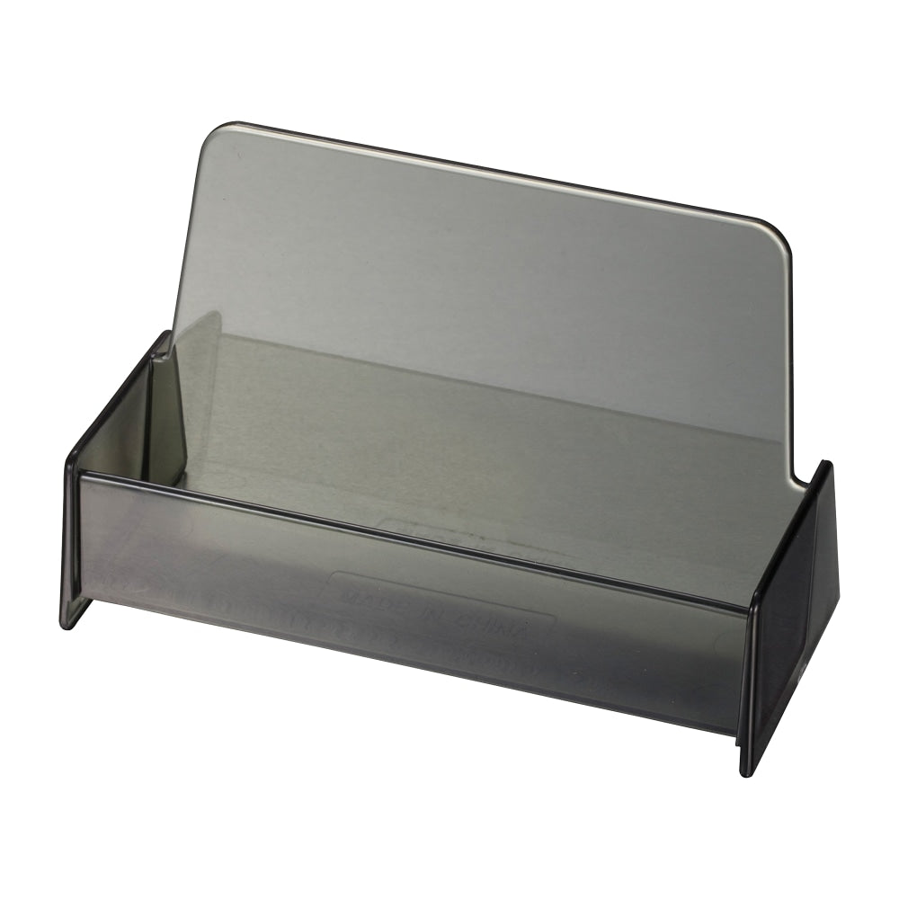 OIC Broad Base Business Card Holder, Smoke