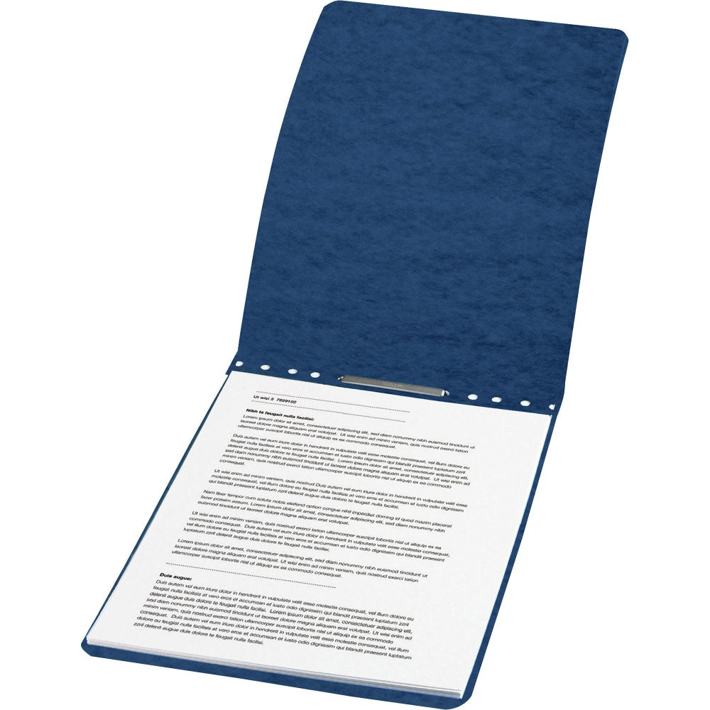 ACCO Presstex Tyvek-Reinforced Top Binding Cover, 8 1/2in x 11in, 60% Recycled, Dark Blue