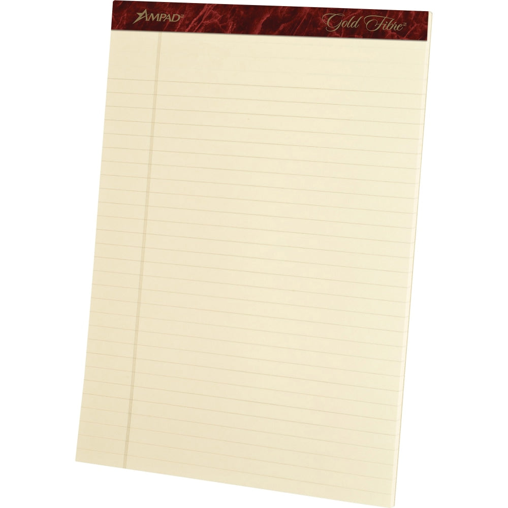 Ampad Esselte Retro Legal Pads, 8 1/2in x 11 3/4in, Ivory, 50 Sheets Per Pad, Pack Of 4 Pads