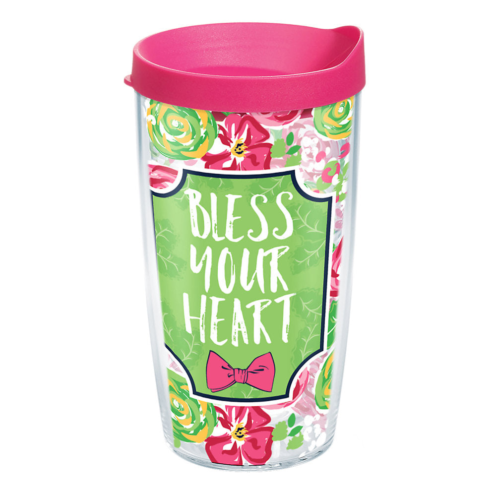 Tervis Tumbler With Lid, 16 Oz, Simply Southern Bless Your Heart