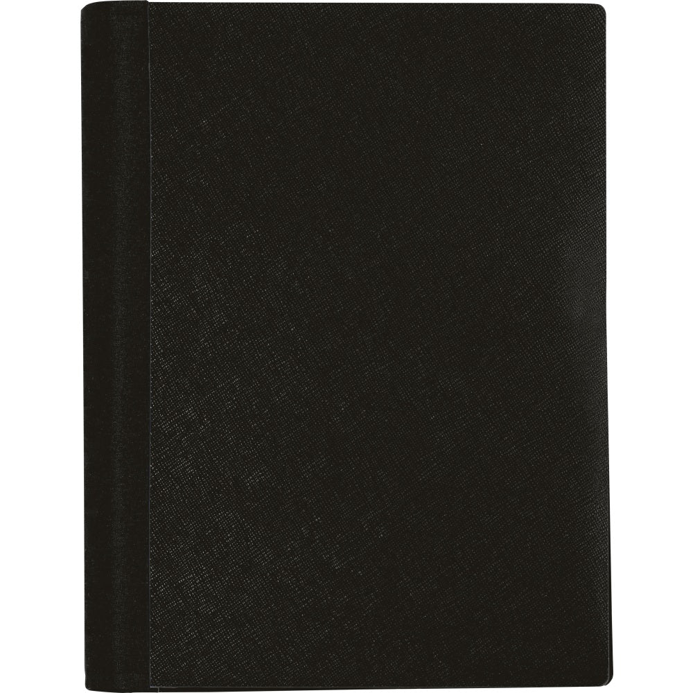 Office Depot Brand Stellar Notebook With Spine Cover, 6in x 9-1/2in, 3 Subject, College Ruled, 120 Sheets, Black