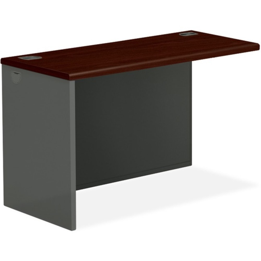 HON 38000 Modular 60inW Left Desk Return, Mahogany/Charcoal