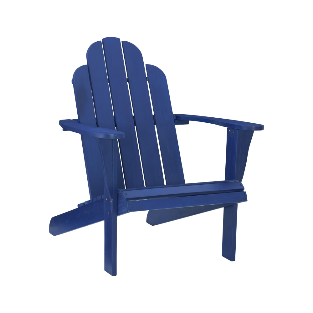 Linon Troy Adirondack Outdoor Chair, Blue