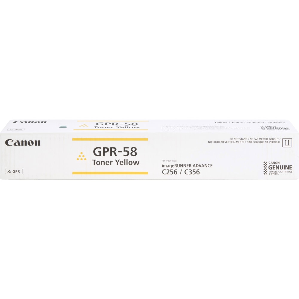 Canon GPR-58 Yellow High Yield Toner Cartridge, 2185C003