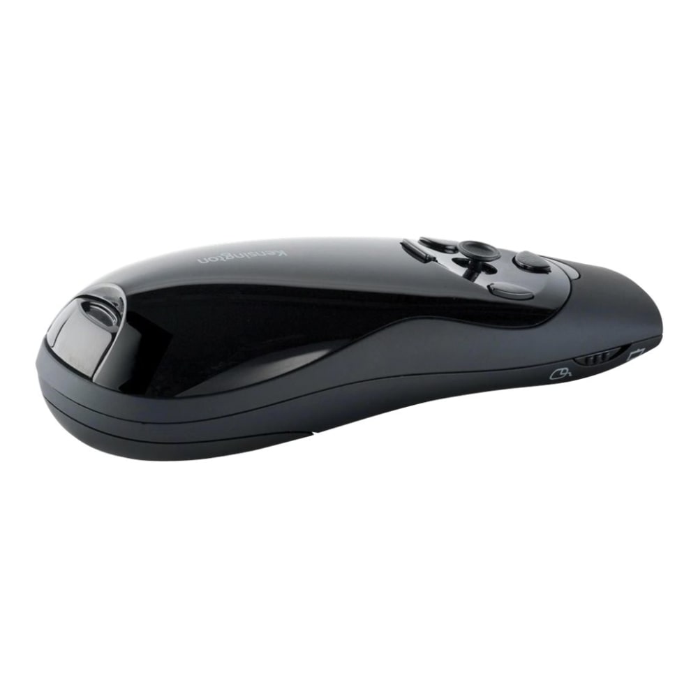 Kensington Presenter Expert Wireless Cursor Control with Green Laser - Presentation remote control - 4 buttons - RF - black