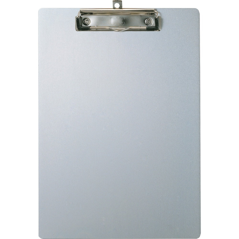 Officemate Aluminum Clipboard - 8 1/2in x 11in - Aluminum - Silver - 1 Each