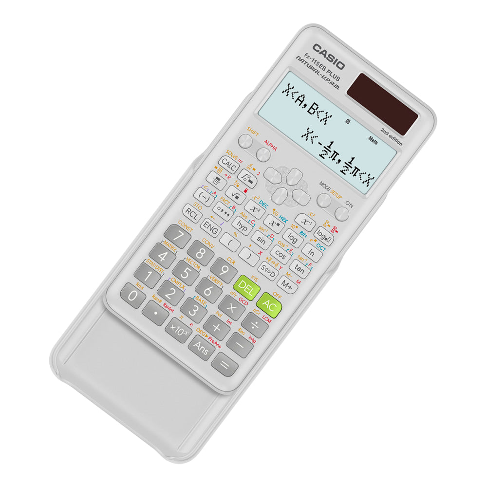 Casio fx-115ES PLUS Natural-V.P.A.M. 2nd Edition Scientific Calculator, White, FX-115ESPLS2-S