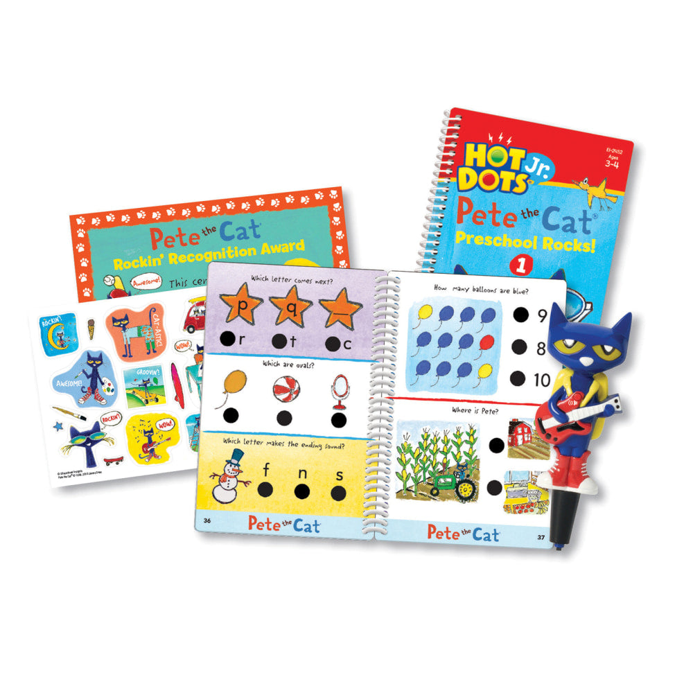 Educational Insights Hot Dots Jr. Pete the Cat Preschool Rocks! Set with Pete the Cat-Your Groovin, Schoolin, Friend Pen