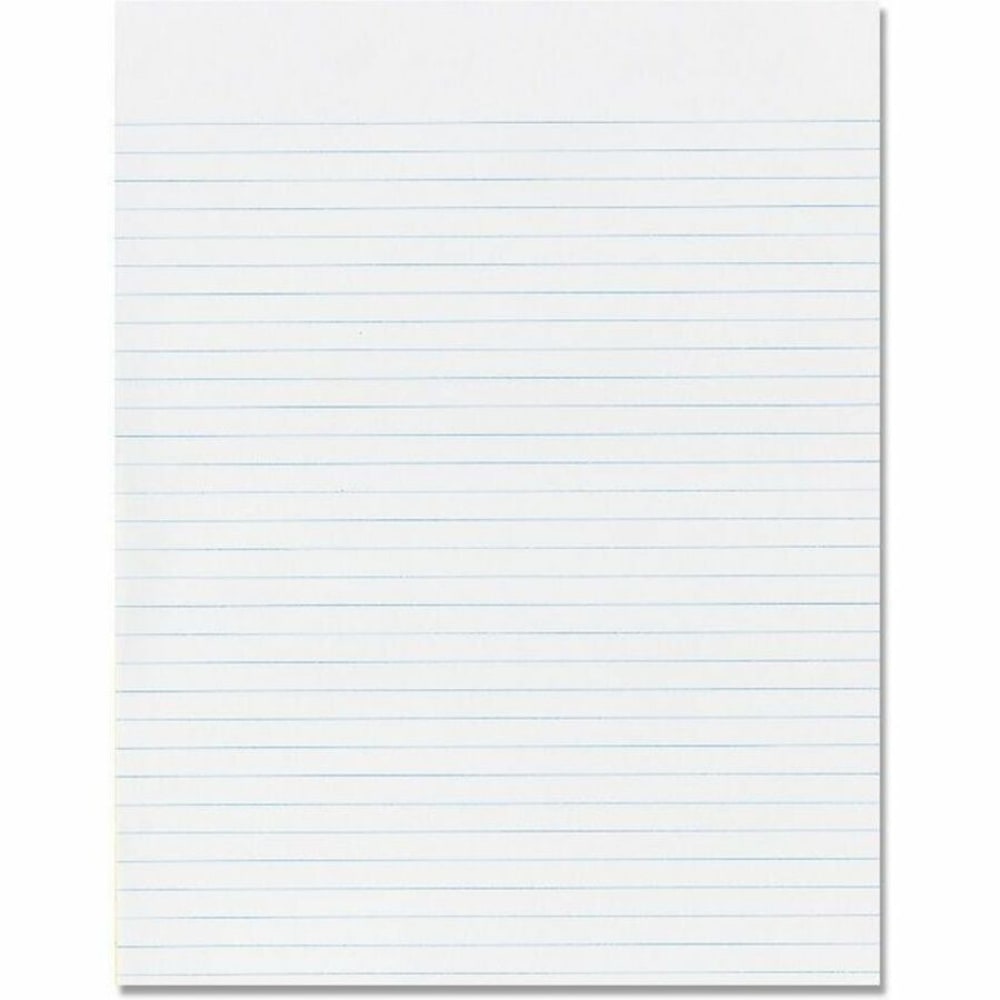 SKILCRAFT 30% Recycled Writing Pads, 8 1/2in x 11in, White, Narrow Ruled, Pack Of 12 (AbilityOne 7530-01-516-7581)