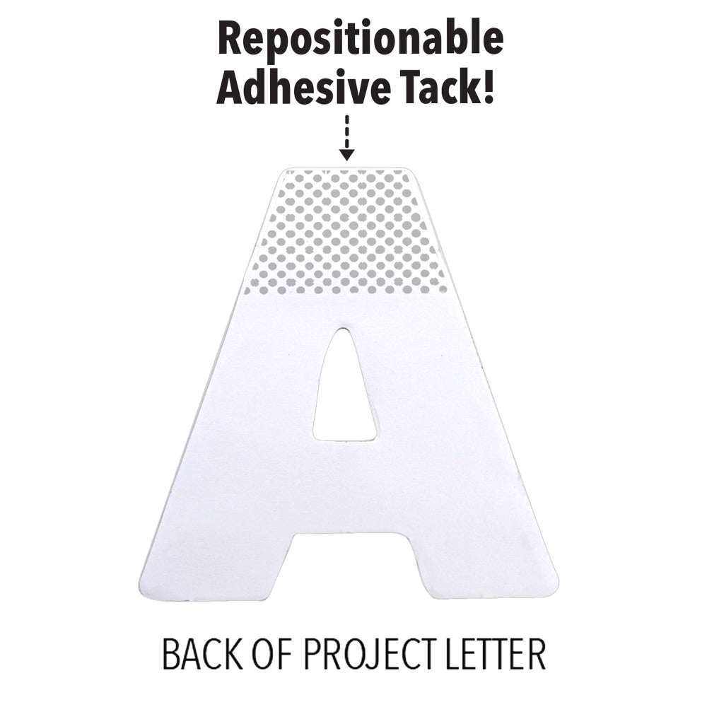 ArtSkills 100% Recycled Quick Letters, 2in, Assorted Holographic Colors, Pack Of 216