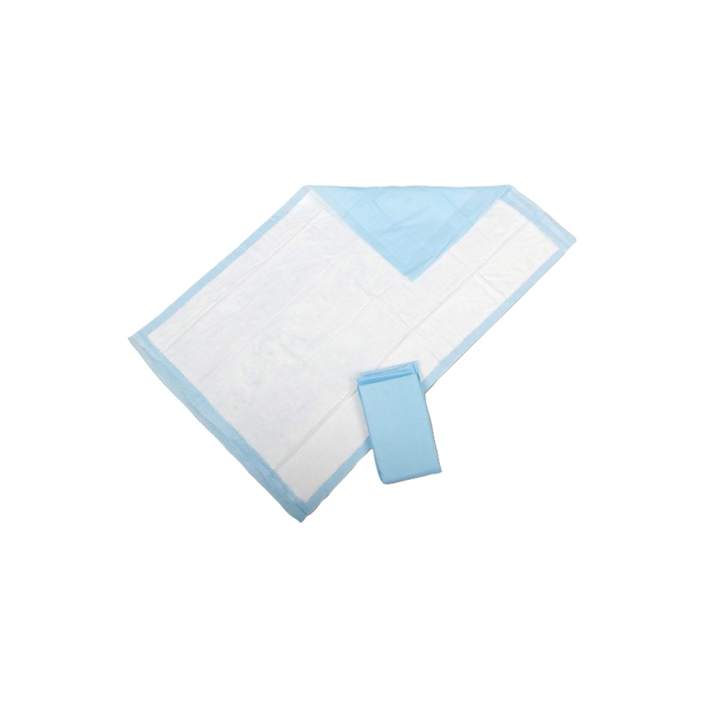 Medline Disposable Extra-Fluff Underpads, 30in x 30in, Blue, Case of 90, 10-9 packs