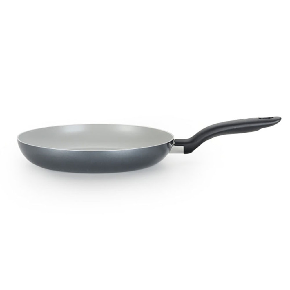 T-Fal Initiatives Aluminum Fry Pan, 12in, Black/Silver