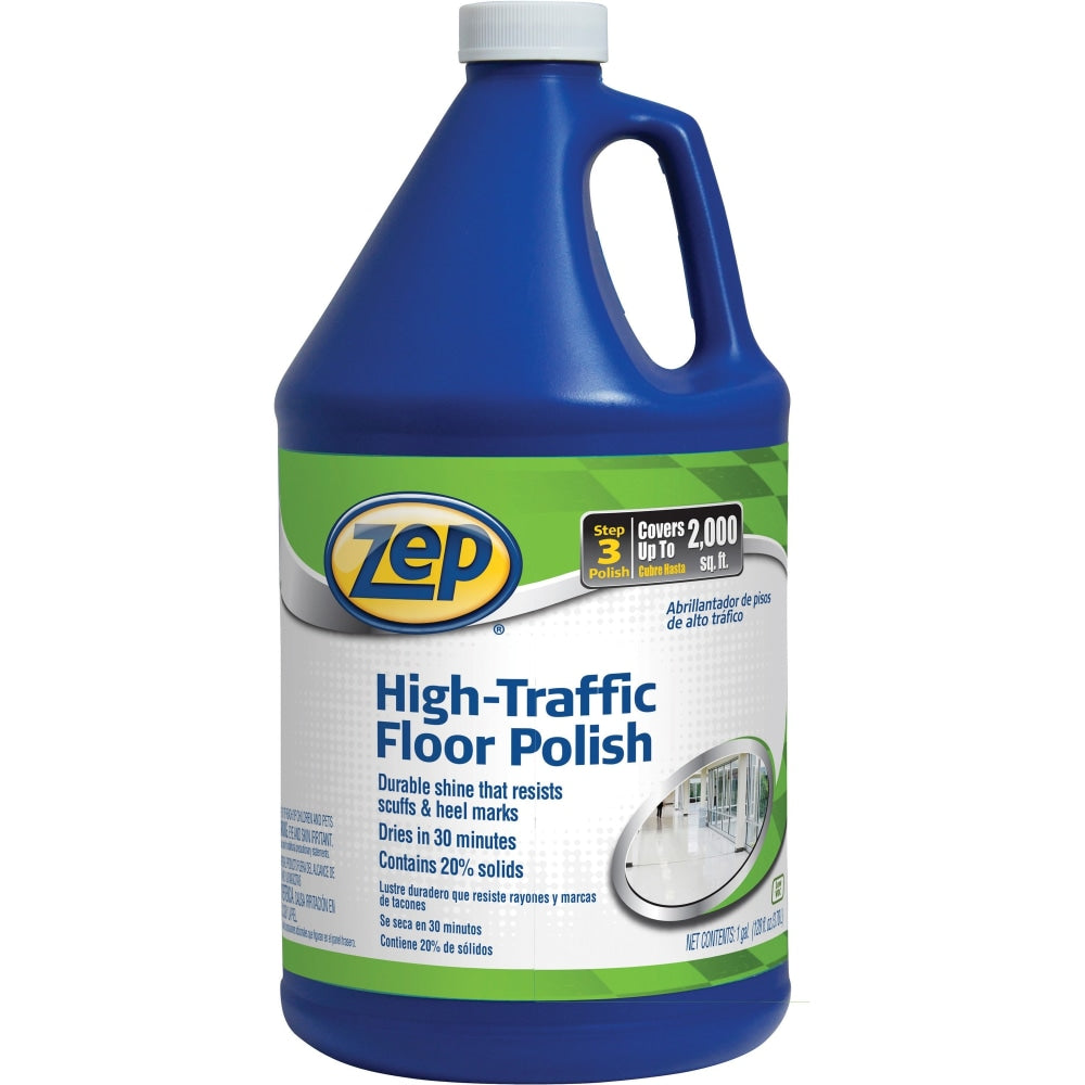 Zep Commercial High-Traffic Floor Finish, 128 Oz Bottle