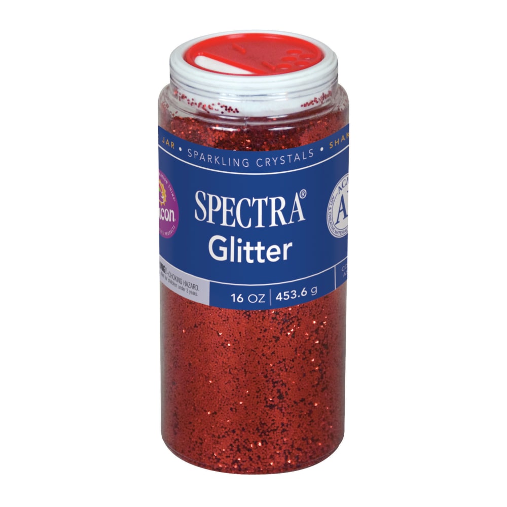 Pacon Glitter, Shaker-Top Can, Red