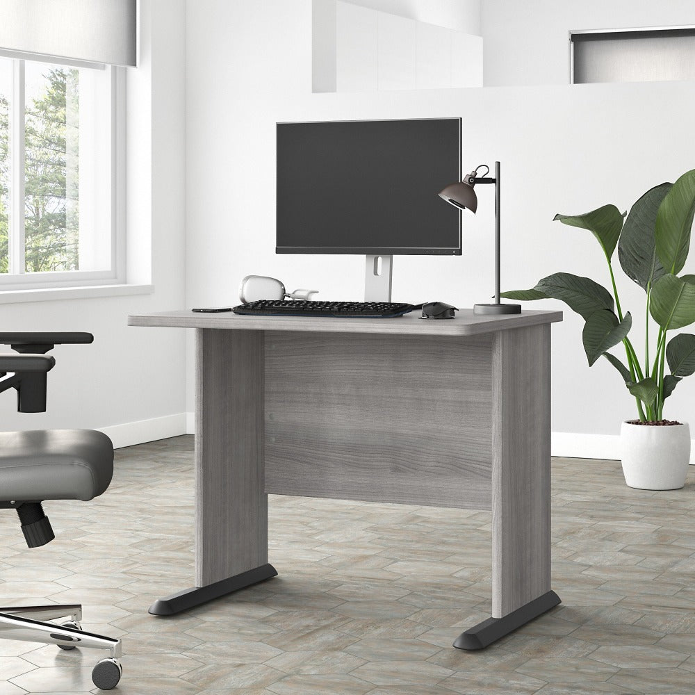 Bush Business Furniture Studio A 36inW Small Computer Desk, Platinum Gray, Standard Delivery