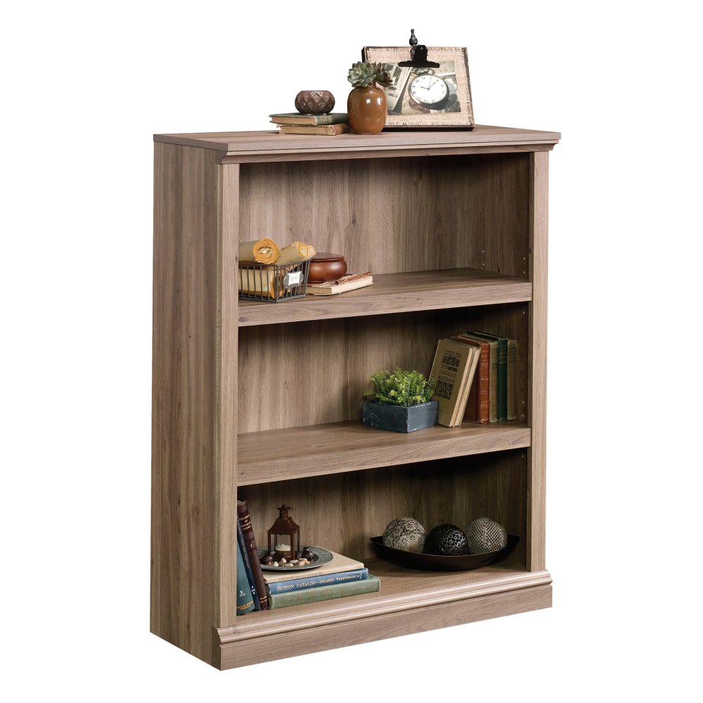 Sauder Select 44inH 3-Shelf Bookcase, Salt Oak