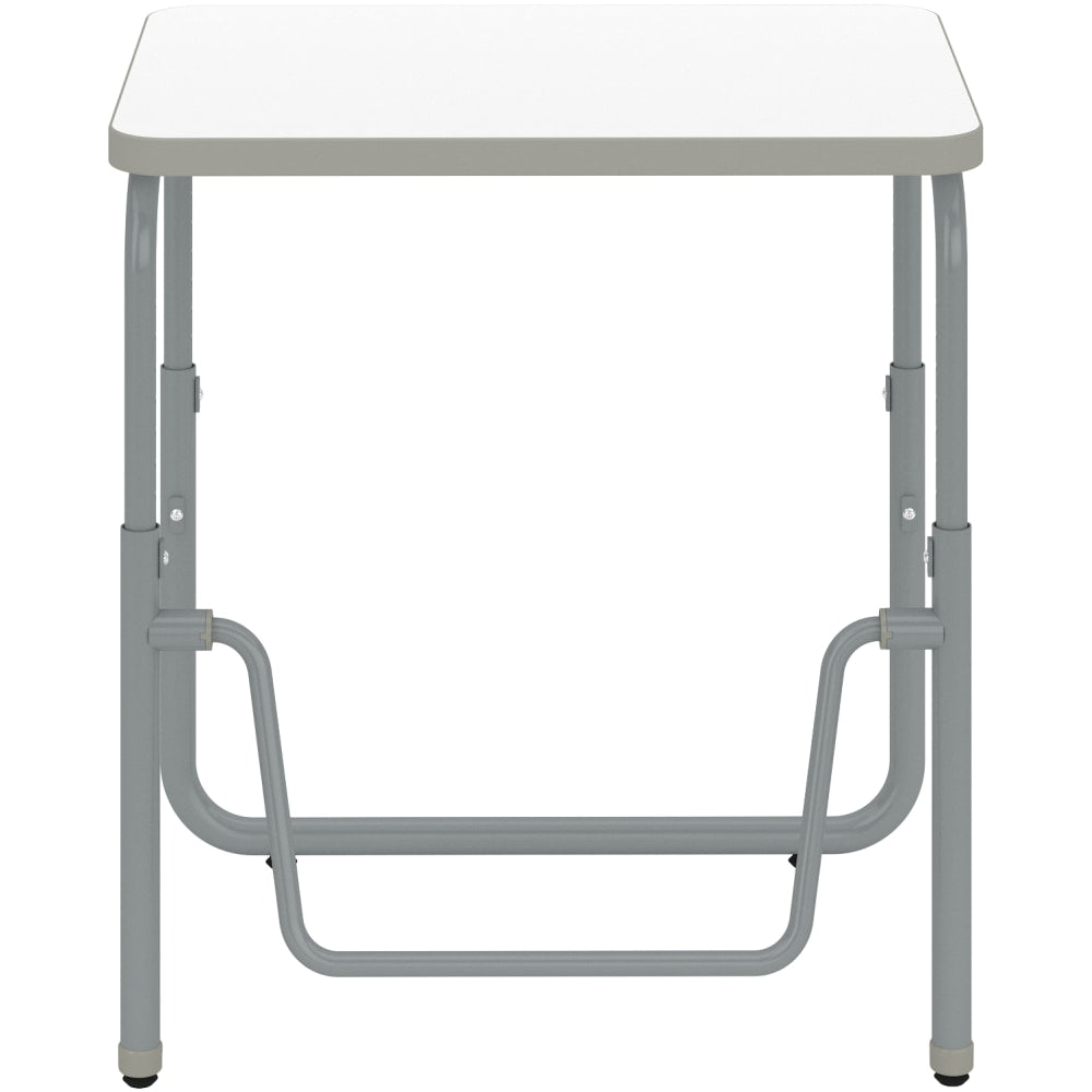 Safco AlphaBetter 2.0 Height-Adjustable Sit/Stand 28inW Student Desk With Pendulum Bar, Dry Erase