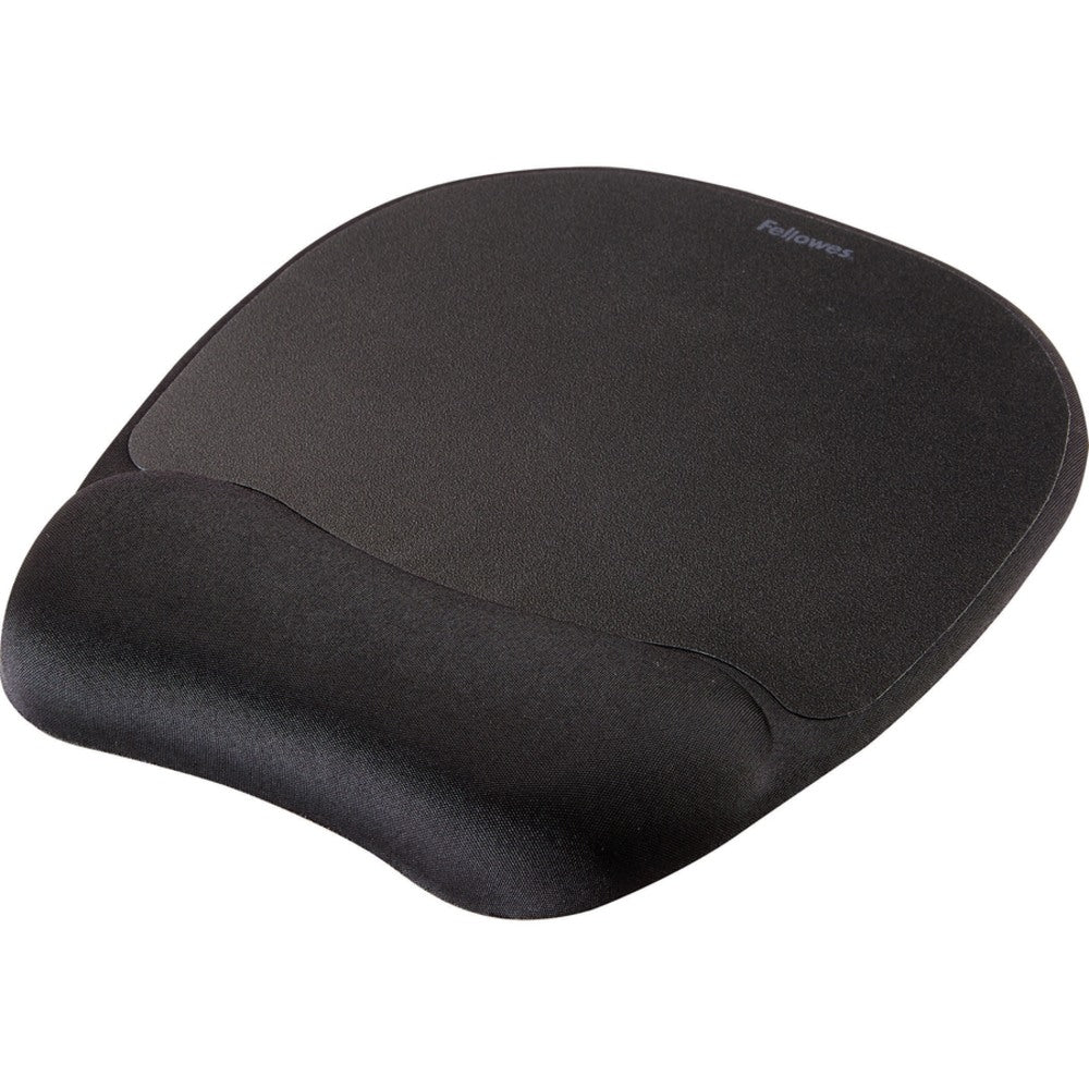 Fellowes Gel Wrist Rest/Mouse Pad, Fabric, Black