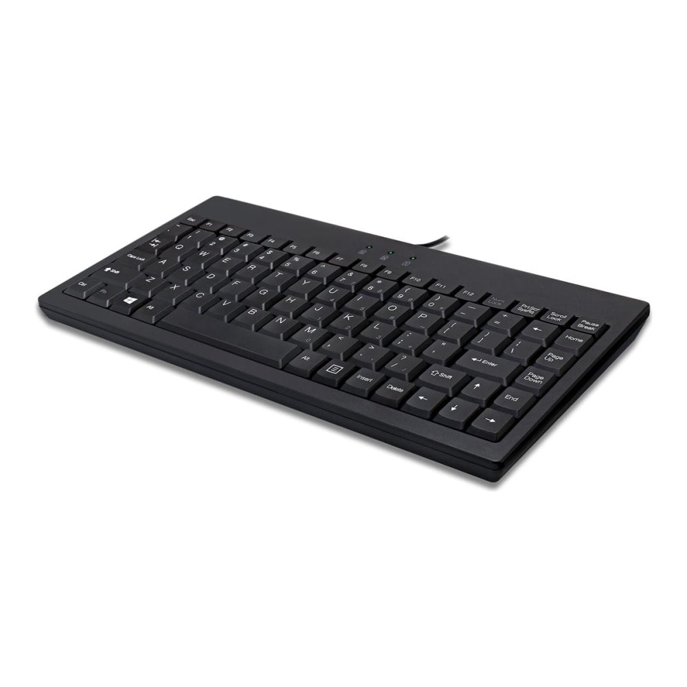 Adesso AKB-110B EasyTouch USB/PS/2 Mini Keyboard, Black