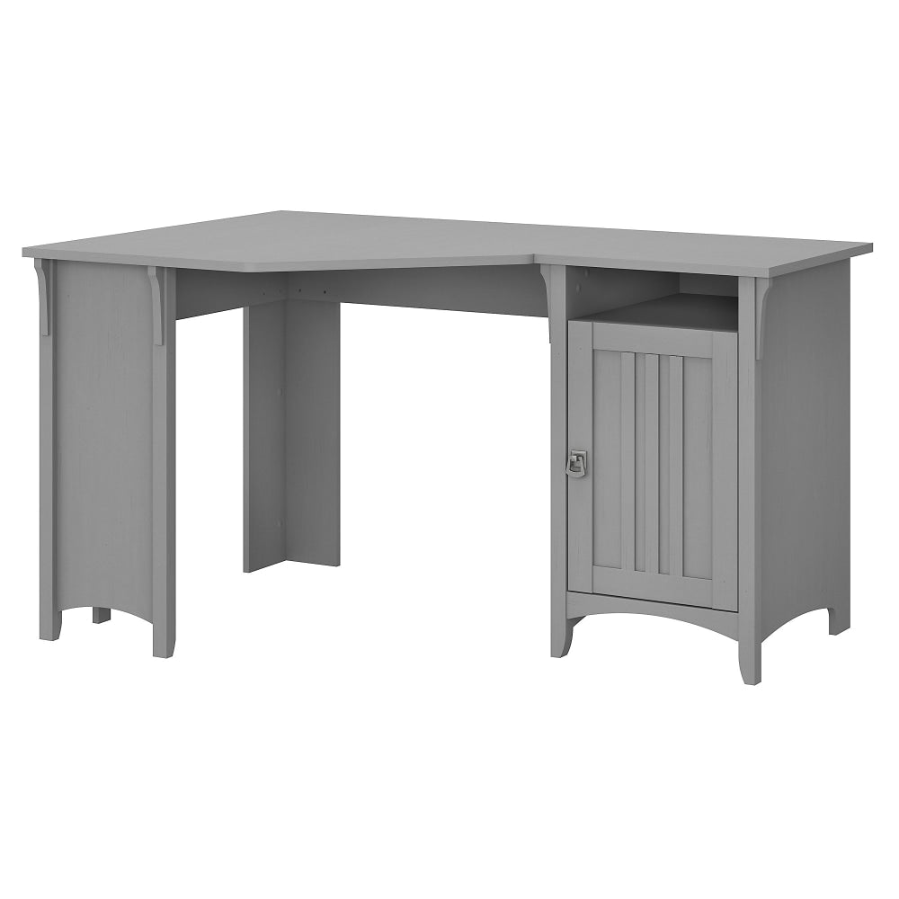 Bush Business Furniture Salinas 55inW Corner Desk With Storage, Cape Cod Gray, Standard Delivery