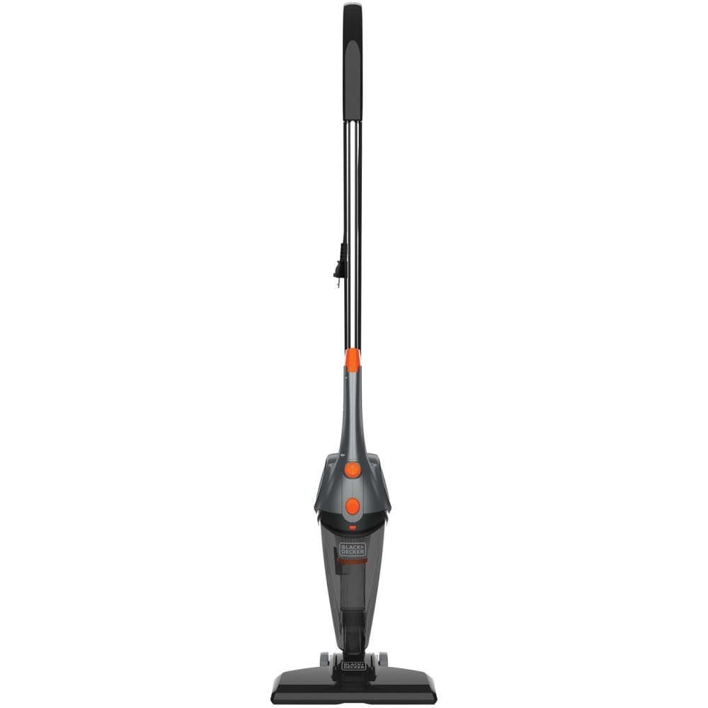 Black+Decker Corded 3-in-1 Convertible Upright Vacuum - 480 W Motor - 27.05 fl oz - Bagless - Crevice Tool, Brush - Carpet, Hardwood, Tile Floor, Vinyl Floor, Wooden Floor - 15 ft Cable Length - HEPA - AC Supply - 120 V AC - Gray