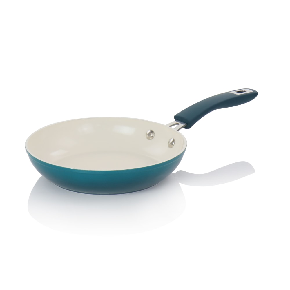 Oster Corbett 8-Piece Non-Stick Aluminum Cookware Set, Teal