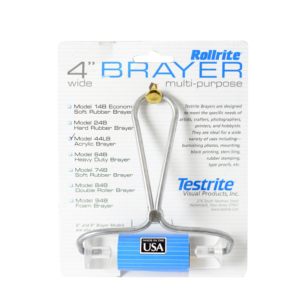 Testrite Visual Products Lucite Roller Burnisher, 4in