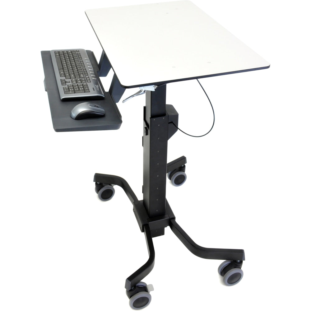 Ergotron TeachWell 31in Mobile Digital Workspace Workstation, 52-4/5inH x 31inW x 24-1/10inD, Graphite Gray