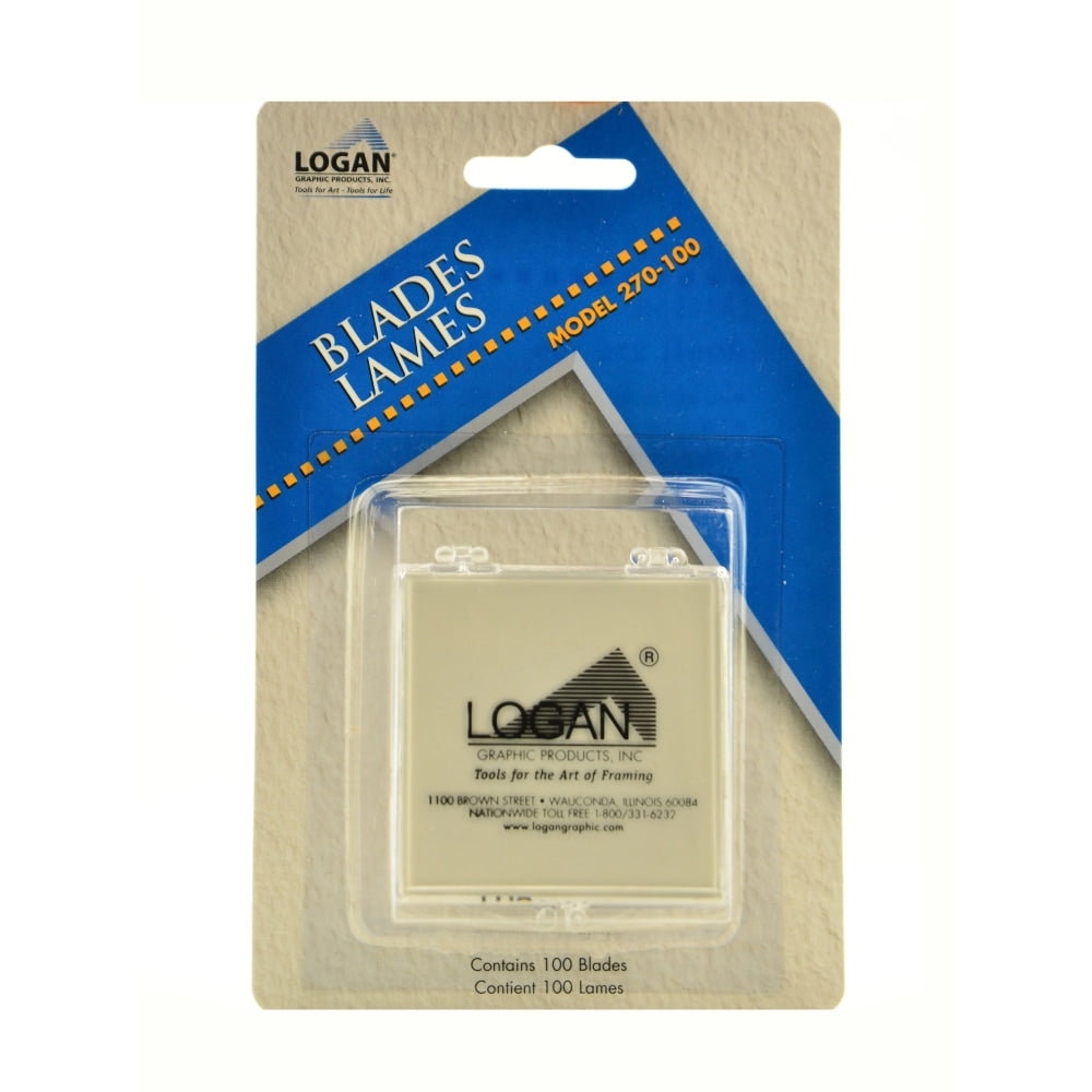 Logan Graphic Products Mat Cutter Blades, No. 270, Pack Of 100