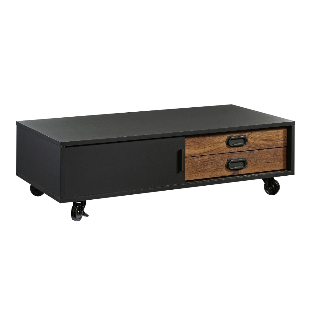 Sauder Boulevard Cafe Coffee Table, Rectangular, Vintage Oak/Black