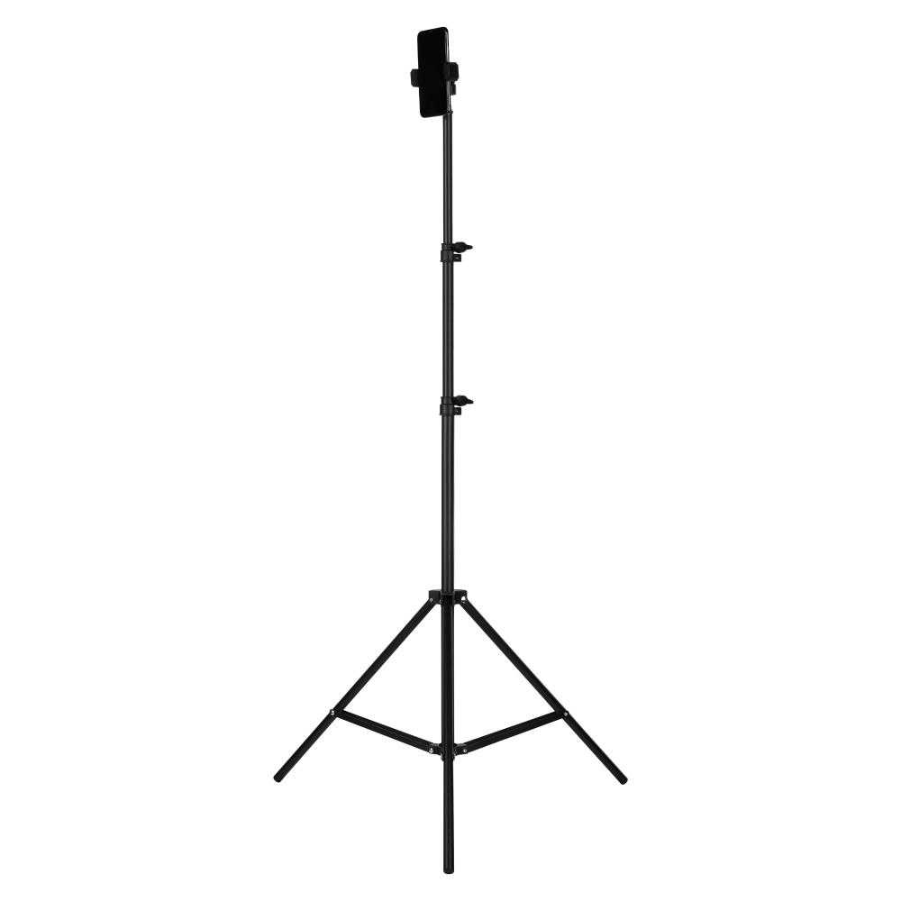 Volkano Insta Series Mobile Phone Floor Standing Tripod, 81in, Black, VK-6511-BK