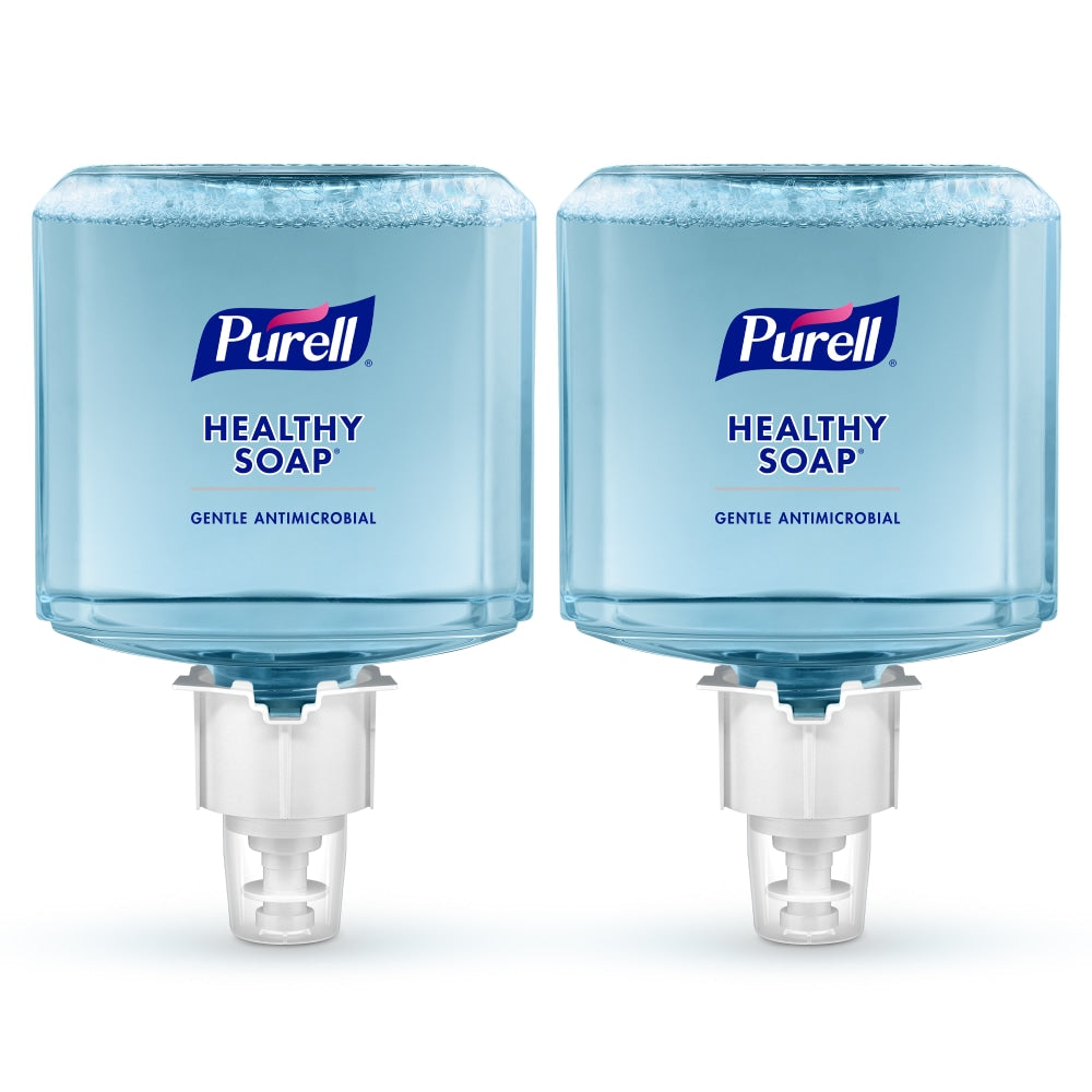 PURELL Brand 0.5% BAK Antimicrobial HEALTHY SOAP Foam ES6 Refill, Lightly Fragranced, 40.6 Oz, Pack of 2