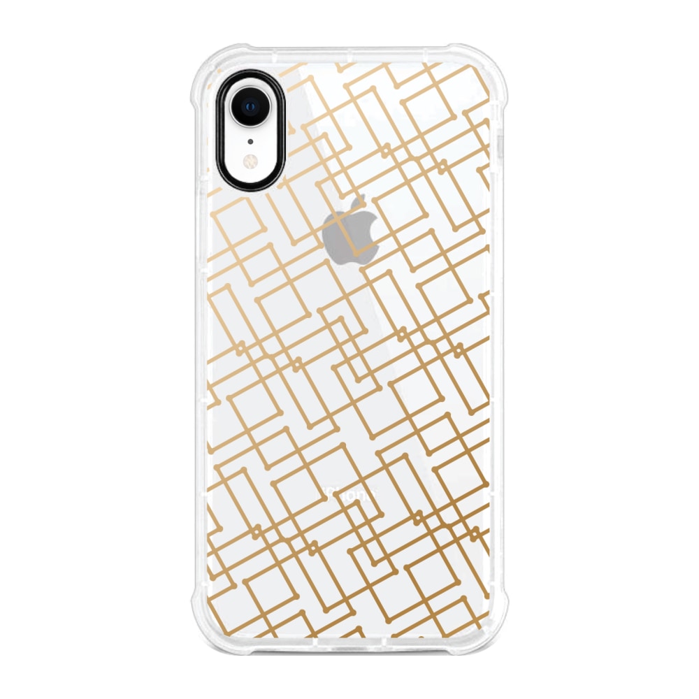 OTM Essentials Tough Edge Case For iPhone XR, Geo Gold, OP-YP-Z120A